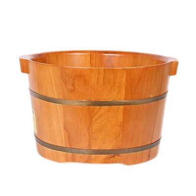 ZXNANA Bucket For Foot Bath,Sauna Accessories Sauna Bucket Water Bucket,Handmade Wooden Footbath Tubs,Foot Relaxing Barrel charitable