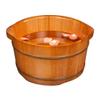 ZXNANA Sauna Wooden Bucket,Spa, Sauna,Soak,Handmade Massage Bucket Foot Bath,Foot Spa Wash Bucket Feet Bath Basin Tub charitable view 1