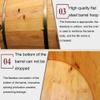 ZXNANA Sauna BucketPure Wood Bathtub BucketHandmade Sauna Accessories For Footbath TubsFoot Relaxing Bath Barrel charitable view 3