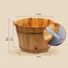 ZXNANA Sauna BucketPure Wood Bathtub BucketHandmade Sauna Accessories For Footbath TubsFoot Relaxing Bath Barrel charitable view 4