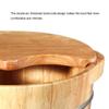 ZXNANA Bucket For Foot Bath,Sauna Accessories Sauna Bucket Water Bucket,Handmade Wooden Footbath Tubs,Foot Relaxing Barrel charitable view 4