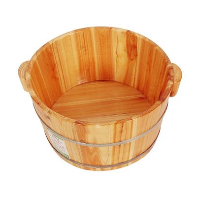 ZXNANA Sauna BucketPure Wood Bathtub BucketHandmade Sauna Accessories For Footbath TubsFoot Relaxing Bath Barrel (Color : A) charitable