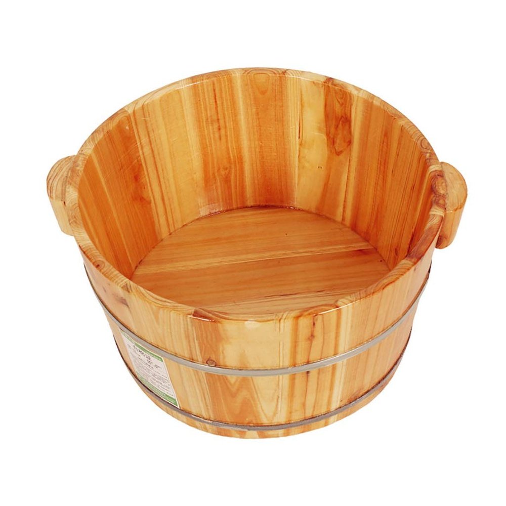 ZXNANA Sauna BucketPure Wood Bathtub BucketHandmade Sauna Accessories For Footbath TubsFoot Relaxing Bath Barrel (Color : A) charitable