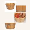 ZXNANA Sauna BucketPure Wood Bathtub BucketHandmade Sauna Accessories For Footbath TubsFoot Relaxing Bath Barrel (Color : A) charitable view 3