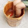 ZXNANA Sauna Wooden Bucket,Spa, Sauna,Soak,Handmade Massage Bucket Foot Bath,Foot Spa Wash Bucket Feet Bath Basin Tub (Color : D) charitable view 4