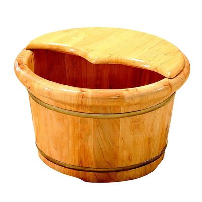 ZXNANA Bucket For Foot Bath,Sauna Accessories Sauna Bucket Water Bucket,Handmade Wooden Footbath Tubs,Foot Relaxing Barrel charitable