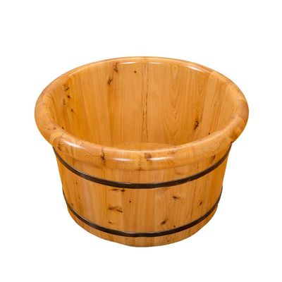 Foot Tub, Foot Basin Tub Bucket, Massage, Spa, Sauna, Soak,Foot Bath Wooden Bucket Foot Spa Household Wash Basin charitable