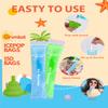 150 Disposable Ice Popsicle Mold Bags (8x2") for DIY Natural Fruit Snacks, Juice & Smoothies, Ice Pops Molds | BPA-Free, Zip Seals, Funnel Included view 4