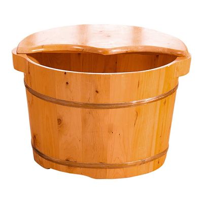 ZXNANA Sauna BucketPure Wood Bathtub BucketHandmade Sauna Accessories For Footbath TubsFoot Relaxing Bath Barrel (Color : A) charitable
