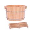 ZXNANA Bucket For Foot Bath,Sauna Accessories Sauna Bucket Water Bucket,Handmade Wooden Footbath Tubs,Foot Relaxing Barrel (Color : B) charitable view 1