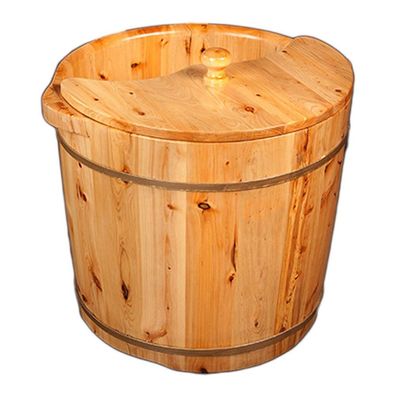 ZXNANA Bucket For Foot Bath,Sauna Accessories Sauna Bucket Water Bucket,Handmade Wooden Footbath Tubs,Foot Relaxing Barrel charitable