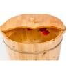 ZXNANA Bucket For Foot Bath,Sauna Accessories Sauna Bucket Water Bucket,Handmade Wooden Footbath Tubs,Foot Relaxing Barrel charitable view 4