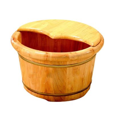 ZXNANA Bucket For Foot Bath,Sauna Accessories Sauna Bucket Water Bucket,Handmade Wooden Footbath Tubs,Foot Relaxing Barrel charitable