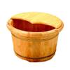 ZXNANA Bucket For Foot Bath,Sauna Accessories Sauna Bucket Water Bucket,Handmade Wooden Footbath Tubs,Foot Relaxing Barrel charitable view 1