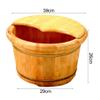 ZXNANA Bucket For Foot Bath,Sauna Accessories Sauna Bucket Water Bucket,Handmade Wooden Footbath Tubs,Foot Relaxing Barrel charitable view 3