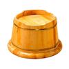 ZXNANA Bucket For Foot Bath,Sauna Accessories Sauna Bucket Water Bucket,Handmade Wooden Footbath Tubs,Foot Relaxing Barrel charitable view 4