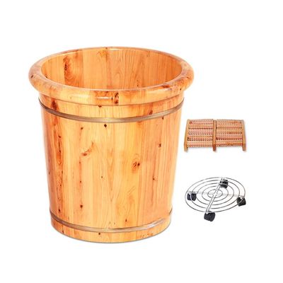 ZXNANA Bucket For Foot Bath,Sauna Accessories Sauna Bucket Water Bucket,Handmade Wooden Footbath Tubs,Foot Relaxing Barrel (Color : C) charitable