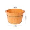 ZXNANA Bucket For Foot Bath,Sauna Accessories Sauna Bucket Water Bucket,Handmade Wooden Footbath Tubs,Foot Relaxing Barrel (Color : B) charitable view 3