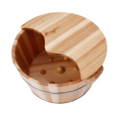 ZXNANA Bucket For Foot Bath,Sauna Accessories Sauna Bucket Water Bucket,Handmade Wooden Footbath Tubs,Foot Relaxing Barrel (Color : B) charitable