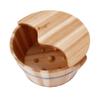 ZXNANA Bucket For Foot Bath,Sauna Accessories Sauna Bucket Water Bucket,Handmade Wooden Footbath Tubs,Foot Relaxing Barrel (Color : B) charitable view 1