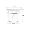 ZXNANA Bucket For Foot Bath,Sauna Accessories Sauna Bucket Water Bucket,Handmade Wooden Footbath Tubs,Foot Relaxing Barrel (Color : B) charitable view 3