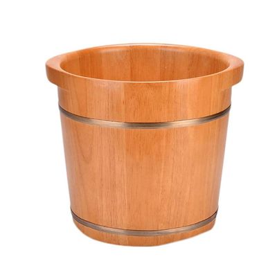ZXNANA Bucket For Foot Bath,Sauna Accessories Sauna Bucket Water Bucket,Handmade Wooden Footbath Tubs,Foot Relaxing Barrel charitable