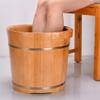 ZXNANA Bucket For Foot Bath,Sauna Accessories Sauna Bucket Water Bucket,Handmade Wooden Footbath Tubs,Foot Relaxing Barrel charitable view 2