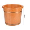 ZXNANA Bucket For Foot Bath,Sauna Accessories Sauna Bucket Water Bucket,Handmade Wooden Footbath Tubs,Foot Relaxing Barrel charitable view 3