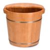 ZXNANA Bucket For Foot Bath,Sauna Accessories Sauna Bucket Water Bucket,Handmade Wooden Footbath Tubs,Foot Relaxing Barrel charitable view 4