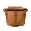 ZXNANA Sauna Wooden Bucket,Spa, Sauna,Soak,Handmade Massage Bucket Foot Bath,Foot Spa Wash Bucket Feet Bath Basin Tub charitable view 1