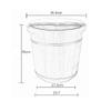 ZXNANA Sauna BucketPure Wood Bathtub BucketHandmade Sauna Accessories For Footbath TubsFoot Relaxing Bath Barrel charitable view 3