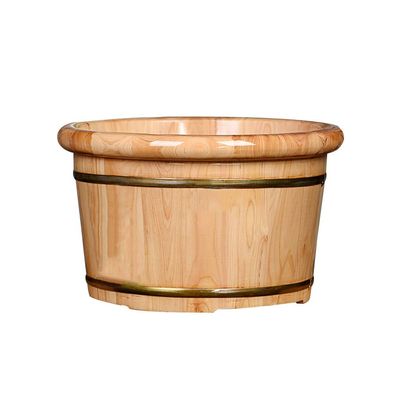 ZXNANA Bucket For Foot Bath,Sauna Accessories Sauna Bucket Water Bucket,Handmade Wooden Footbath Tubs,Foot Relaxing Barrel (Color : A) charitable