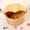 ZXNANA Foot Tub, Foot Basin Tub Bucket, Massage, Spa, Sauna, Soak,foot Bath Wooden Bucket Foot Spa Household Wash Basin charitable view 2