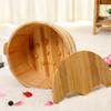 ZXNANA Foot Tub, Foot Basin Tub Bucket, Massage, Spa, Sauna, Soak,foot Bath Wooden Bucket Foot Spa Household Wash Basin charitable view 3