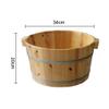 ZXNANA Foot Tub, Foot Basin Tub Bucket, Massage, Spa, Sauna, Soak,foot Bath Wooden Bucket Foot Spa Household Wash Basin charitable view 4