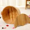ZXNANA Wooden Barrel Foot Spa Wood Bucket for Pedicure, Foot Bath Spa Tub, Foot Tub for Soaking Feet, Foot Soak Bucket, Foot Basin for Adults charitable view 3