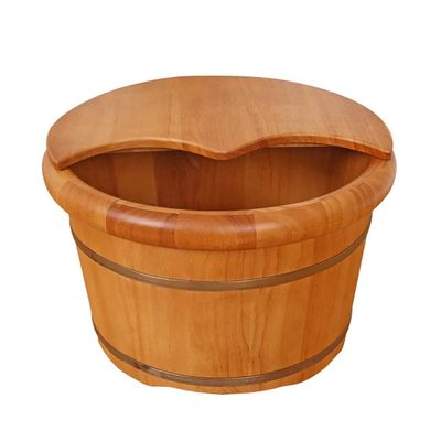 ZXNANA Foot Tub, Foot Basin Tub Bucket, Massage, Spa, Sauna, Soak,foot Bath Wooden Bucket Foot Spa Household Wash Basin charitable
