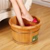 ZXNANA Foot Tub, Foot Basin Tub Bucket, Massage, Spa, Sauna, Soak,foot Bath Wooden Bucket Foot Spa Household Wash Basin charitable view 4