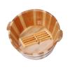 ZXNANA Sauna Wooden Bucket,Spa, Sauna,Soak,Handmade Massage Bucket Foot Bath,Foot Spa Wash Bucket Feet Bath Basin Tub (Color : B) charitable view 1