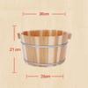 ZXNANA Sauna Wooden Bucket,Spa, Sauna,Soak,Handmade Massage Bucket Foot Bath,Foot Spa Wash Bucket Feet Bath Basin Tub (Color : B) charitable view 3
