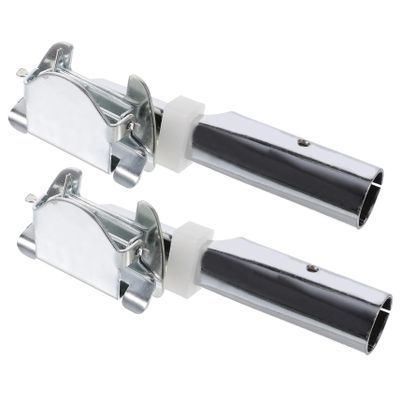 minkissy 2pcs Metal Mop Pole Clip Adapter for Easy Replacement Durable Floor Mop Chuck for Household Cleaning Ergonomic Design Compatible with Various Handles