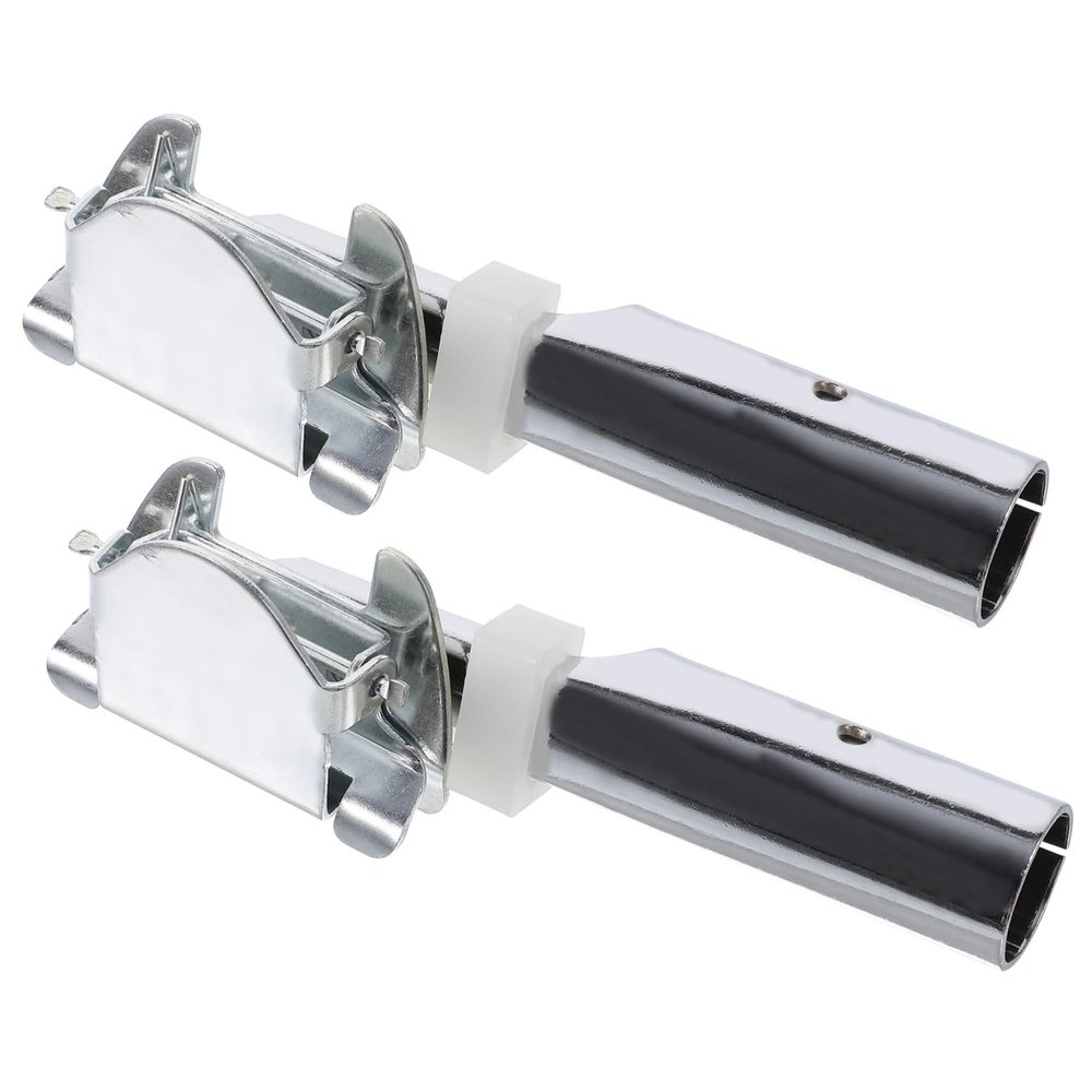 minkissy 2pcs Metal Mop Pole Clip Adapter for Easy Replacement Durable Floor Mop Chuck for Household Cleaning Ergonomic Design Compatible with Various Handles