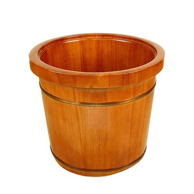ZXNANA Bucket For Foot Bath,Sauna Accessories Sauna Bucket Water Bucket,Handmade Wooden Footbath Tubs,Foot Relaxing Barrel (Color : A) charitable