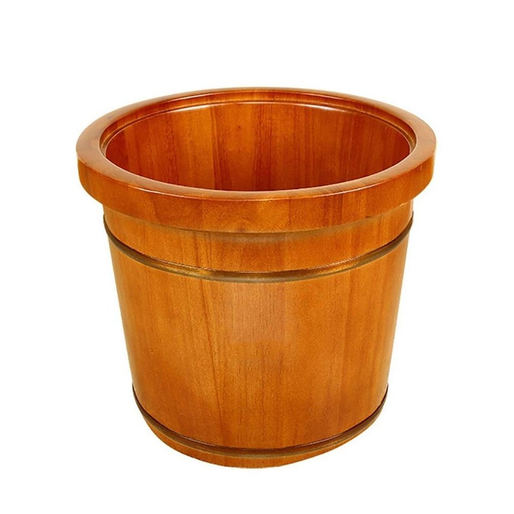 ZXNANA Bucket For Foot Bath,Sauna Accessories Sauna Bucket Water Bucket,Handmade Wooden Footbath Tubs,Foot Relaxing Barrel (Color : A) charitable