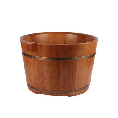 ZXNANA Bucket For Foot Bath,Sauna Accessories Sauna Bucket Water Bucket,Handmade Wooden Footbath Tubs,Foot Relaxing Barrel charitable