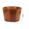 ZXNANA Bucket For Foot Bath,Sauna Accessories Sauna Bucket Water Bucket,Handmade Wooden Footbath Tubs,Foot Relaxing Barrel charitable view 4