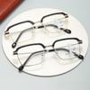 Becool fish Progressive Multifocus Reading Glasses for Men,Trendy Large Frame Blue Light Blocking Readers, Anti Glare Glasses (Color : Silver, Size : 1.5x) view 2