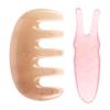 minkissy 2sets Y-shaped Scalp Massager Comb Dandruff Comb Detox Tool Handheld Massage Fork view 1