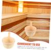 Happyyami Wooden Sauna Bucket for Bathing for Sauna Rooms for Family Gym and Hotel Use Aesthetic Design Function view 2