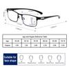 Becool fish Progressive Multifocus Reading Glasses for Men, Blue Light Blocking Computer Readers, Anti Eyestrain Glasses (Color : Black, Size : 3.0x) view 2